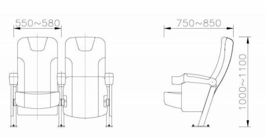 thông số kĩ thuật ghế hội trường NCC 5020